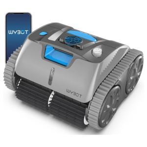 Robô Aspirador de Piscina Sem Fio Com Mapeamento Inteligente e Controle por APP para Piscinas até 120m2, 110V, Osprey WY100Max, Cinza