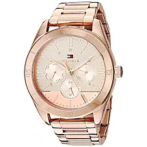 Relógio Feminino de Quartzo, com Pulseira de Aço Inoxidável, TOMMY HILFIGER 1781884, Rosa