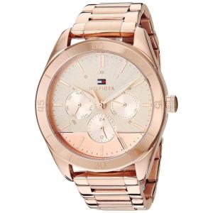 Relógio Feminino de Quartzo, com Pulseira de Aço Inoxidável, TOMMY HILFIGER 1781884, Rosa