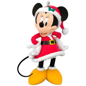 Enfeite de Natal Hallmark Keepsake Disney Very Merry Minnie, Plástico 3,9x5,7x2,7 cm
