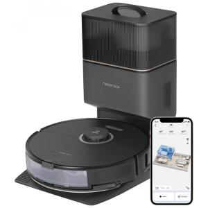 Aspirador de Pó Robô com Esfregão Controlado por APP e Sucção Forte 6000PA, 110V, roborock S8, Preto