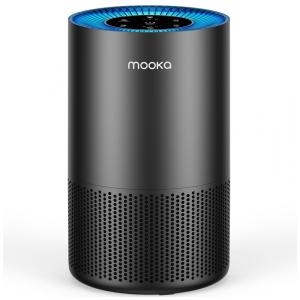 Purificador de Ar para Casa Grande Animais de Estimação Até 120 m², MOOKA H13 True HEPA com Entrada de Ar 360°, Fragrância, 13dB para Quarto