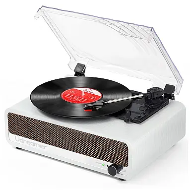 Toca-discos de Vinil com Alto-falantes