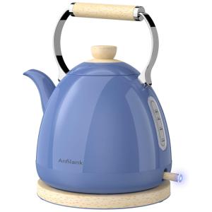 Chaleira Elétrica Anfilank 1,7 Litros com Desligamento Automático em Aço Inoxidável 110V 1500W Azul