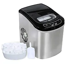 ADT Máquina de Gelo Automática Portátil até 11 kg de Gelo em 24h, 110V, Preto