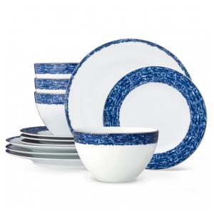 Aparelho de Jantar Para Todas as Ocasiões, Elegância e Sofisticação para Sua Mesa com 12 Peças, Formato Redondo e Material de Porcelana