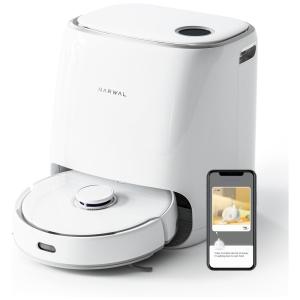 Aspirador de Pó Robô com Vários Modos de Limpeza e Display LCD, 110V, NARWAL J3, Branco