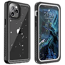 Capinha Compatível com iPhone 12 pro Max a Prova d com Vidro Temperado, YESHON, Preto