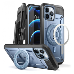 Capa para Iphone 14 Pro Max com Protetor de Tela Embutido, SUPCASE, Azul