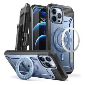 Capa para Iphone 14 Pro Max com Protetor de Tela Embutido, SUPCASE, Azul