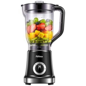 Liquidificador de Bancada 1,7 L com 2 Velocidades 4 Lâminas para Shakes, 1200W, 110v, YABANO, Preto