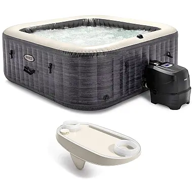 Spa Inflável Hidromassagem Quadrada com