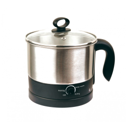 Panela Elétrica Uniware 1.2 Litros em Aço Inoxidável 304 com Base Rotativa