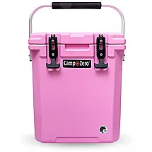 Cooler Térmico Portátil 16 Litros com Alça e Porta Copos, CAMP ZERO, Rosa