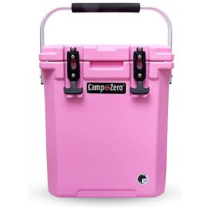 Cooler Térmico Portátil 16 Litros com Alça e Porta Copos, CAMP ZERO, Rosa