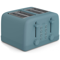 BELLA Torradeira 4 Fatias com 6 Ajustes de Tostagem, Funções Aquecer, Cancelar e Descongelar, Bandeja de Migalhas Removível, 900 Watts - Cor