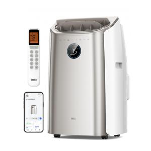 Ar-condicionado Portátil Dreo 14.000 BTU para Quarto, Refrigeração sem Drenagem, 3 em 1 com Ventilador Desumidificador
