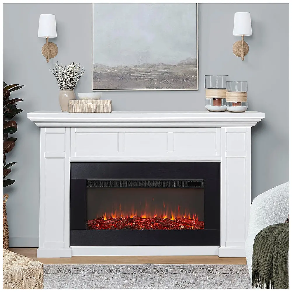 Lareira Elétrica Real Flame 190x116cm 1500W Quartzo Controle Remoto 110V — foto 2