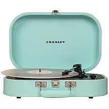 Vitrola Toca Discos Retrô Vitrola, 3 Velocidades com Bluetooth, 110v, CROSLEY CR8009A TU, Azul