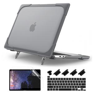 Capa Rígida Batianda para MacBook Pro 13" – Modelos A2289, A2251, A2338 M1/M2 com Suporte Dobrável, Tampa de Teclado e Película de Tela –