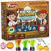 Kit de Ciências Educacionais para Laboratório de Cozinha com 26 Experimentos para Crianças de 8 a 12 anos Playz