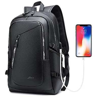 Mochila Unissex de Couro Sintético