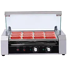Máquina de Salsicha Elétrica OUKANING Cozinha até 12 Unidades por Vez 110V Aço Inoxidável