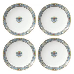 Conjunto de Pratos para Jantar com 4 Peças, Formato Redondo, Material de Porcelana e Tema de Flores, LENOX 893654, Colorido