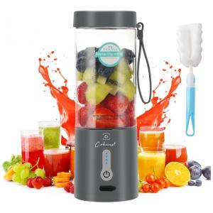Mini Liquidificador Portátil 530mL com Carregamento USB, 110v, COKUNST PSB 1, Cinza