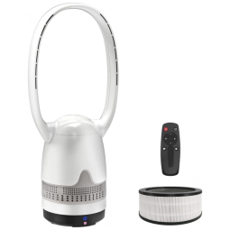 Ventilador e Purificador de Ar MARCA com Filtro Hepa e Controle Remoto, Branco