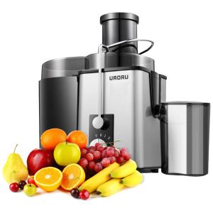 Centrífuga de Frutas com 2 Velocidades, Aço Inox, 450W, 110v, URORU, Prateado