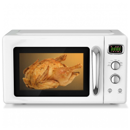 Micro ondas de Bancada 25 Litros Multifuncional de Aço Inoxidável, 900W, 110v, MAT EXPERT EB EP24453, Branco