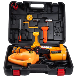 Macaco Elétrico Automotivo 3 em 1 12V até 3 Toneladas com Kit de Emergência, ROGTZ, Amarelo