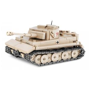 Kit de Construção Tanque Panzer VI Tiger 131 com 340 Peças, COBI, Marrom