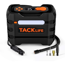 TACKLIFE Mini Compressor de Ar Elétrico Automotivo Portátil 12V 80 PSI Multifuncional.