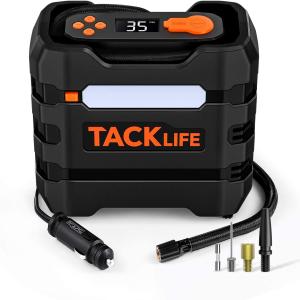 TACKLIFE Mini Compressor de Ar Elétrico Automotivo Portátil 12V 80 PSI Multifuncional.