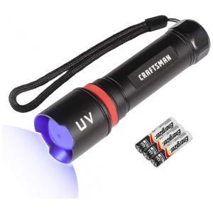 Lanterna de Led Artesão, UV, 395 nm com 6 pilhas AAA Alcalinas incluídas, CRAFTSMAN CMXLFAG67291, Preto