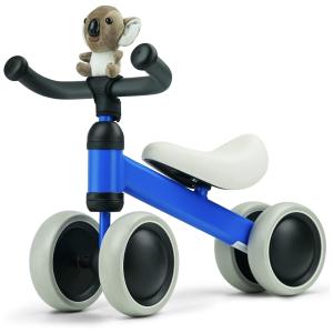 KRIDDO Bicicleta sem Pedal Infantil para Bebês de 1 a 2 anos, Azul Escuro