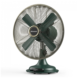 Ventillador de Mesa Vintage em Metal com Inclinação da Cabeça Ajustável e 3 Velocidades, 110V, AMACOOL, Verde