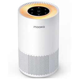 Purificador de Ar com Filtro HEPA para Espaços Grandes 111m2, MOOKA, Branco