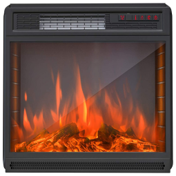 KUPPET Lareira Elétrica de Embutir A52x73L com Controle Remoto com WiFi 110V, 1500W, Preta