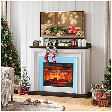 Lareira Elétrica BOSHIRO 111x93cm 1400W