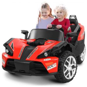 BAHOM Carro, Carrinho Elétrico, 2 assentos, à bateria 12V, USB, 5 km, h, Idade 3 a 8 anos