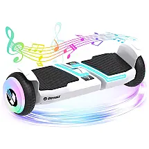 Hoverboard Gotrax MARS MAX Branco com Display LED, Alto-Falante, Velocidade 9 km/h, Alcance 8 km, 200W, 110V, até 80 kg