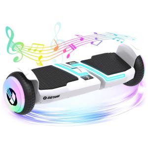Hoverboard com Display LED, Alto Falante Musical, Velocidade de 9km/h e Alcance até 8 km, para Crianças e Adolescentes até 80 kg, 110V 200W