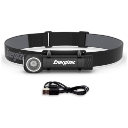 GearLigh Lanterna de Cabeça 1000LM, à Prova D IPX4, Alcace 500M, 5W, 110v, ENERGIZER 039800138941, Preto