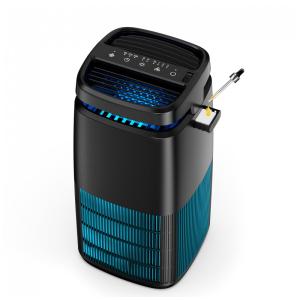 Purificador de Ar 4 em 1 com Filtro HEPA H13 Gerador de Ions Negativos e Ionizador de AR, 110V, POMORON MJ002H, Preto