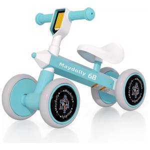 Bicicleta sem Pedal para Crianças de 12 a 24 Meses, Maydolly, Azul Claro