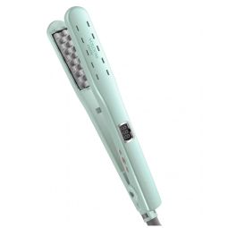 Chapinha Prancha de Cabelo Profissional MOUNSCHY com Placa Cerâmica e Visor LED, Bivolt, VOLOOM 0IRR1.0, Verde