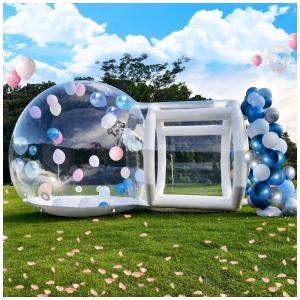 Casa Inflável de Bolha Transparente para Crianças e Adultos, com Túnel e Soprador de Ar,Gaonala